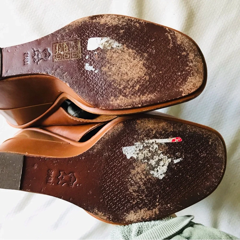 Tory Burch Brown Wedge Sandals